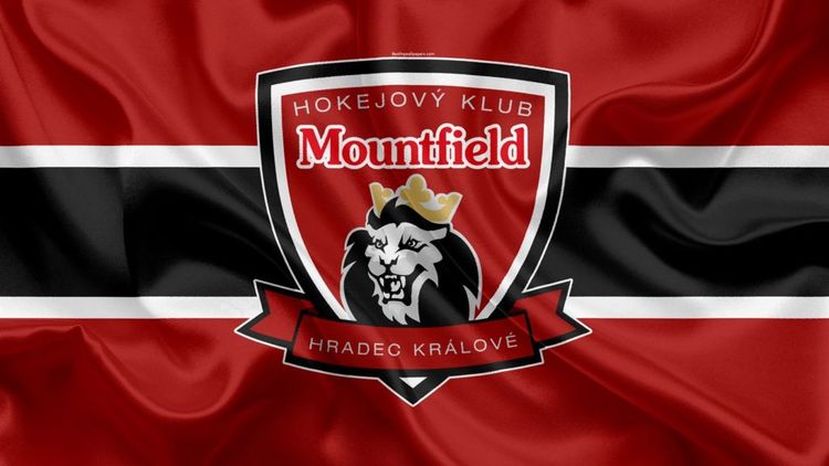 Mountfield Hc 4k Czech Hockey Club Emblem Logo Besthqwallpapers.com 1366x768 1